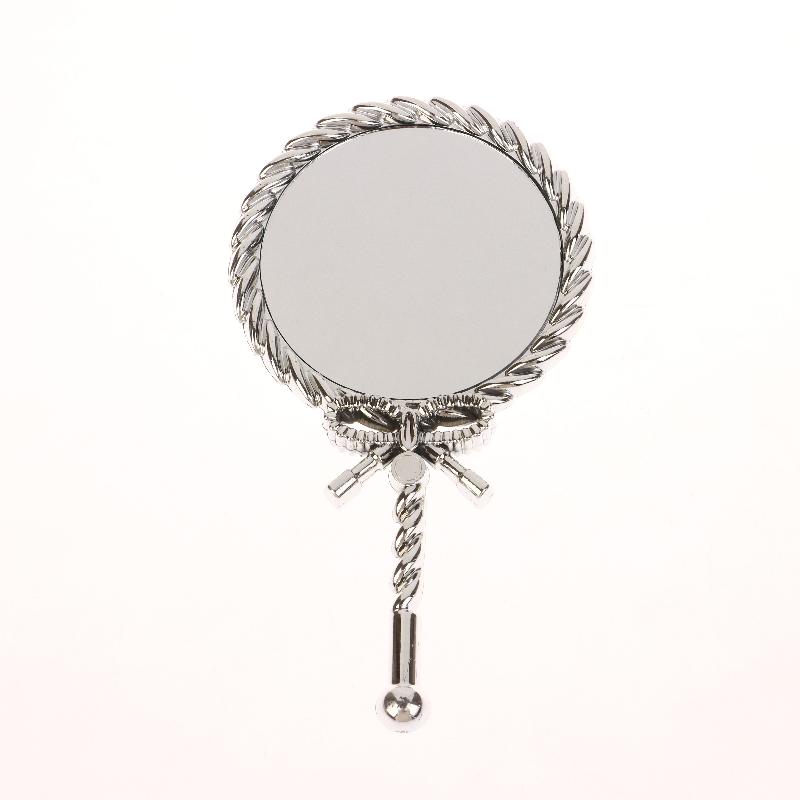 Portable Vintage Handheld Makeup Mirror Hand Hold Round Cosmetic Mirrors European Style Noble Ancient Court Mirror Beauty Tool