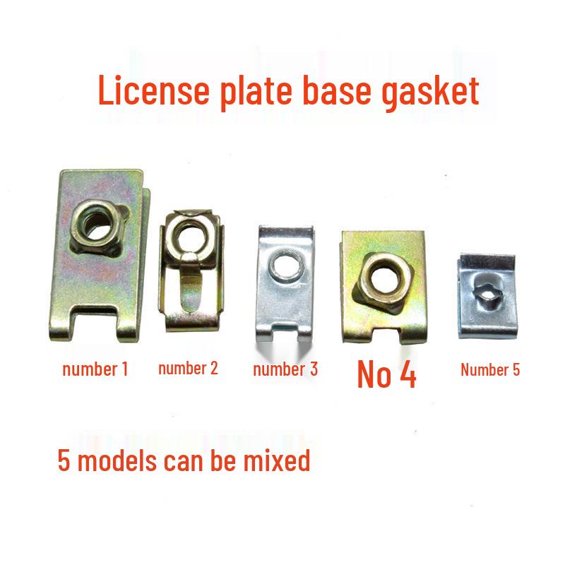 

Комплект U-клипс и саморезов для автомобильных номерных знаков No. 1, 10 pieces