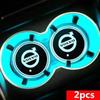2 Pack Car Luminous Water Coaster Water Cup Anti-Slip Mat Accessories Suitable for Volvo XC60 V50 V40 XC90 S60 S40 S80l V90 V60