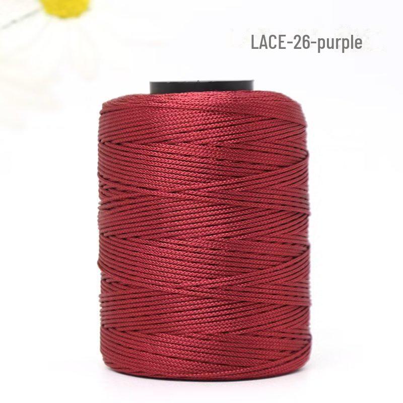 

1 мм різнокольоровий яскравий нейлоновий плетений браслет/сумка/нитки для взуття 26 pieces фіолетовий