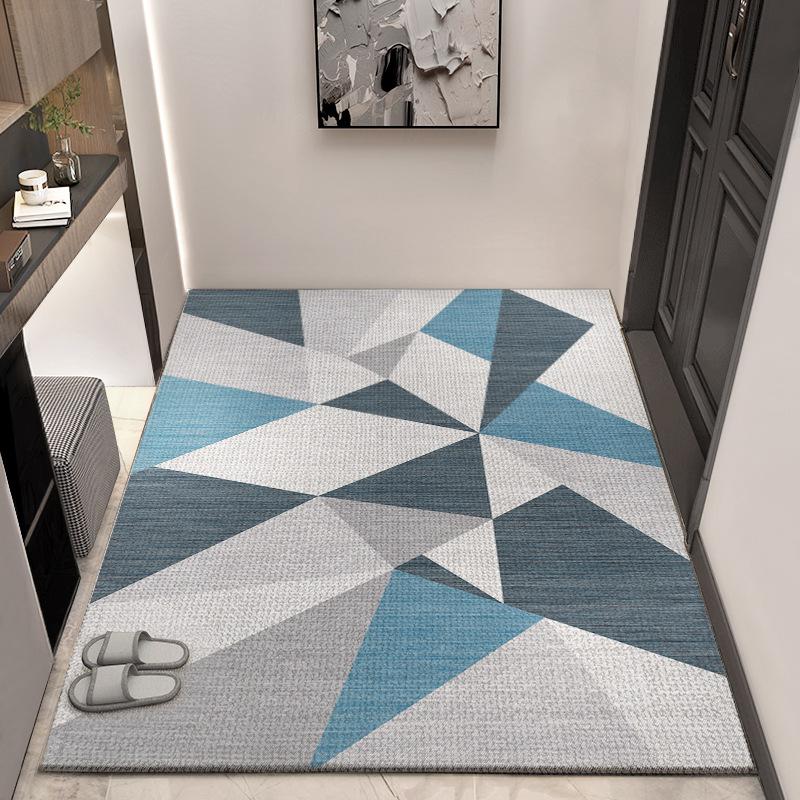 

Door Floor Mat Dirt-Resistant Light Luxury Crystal Velvet Floor Mat Household Door Entrance Entrance Door Rubbing Soil Wear-Resistant Foot Pad 60*90cm (crystal velvet)