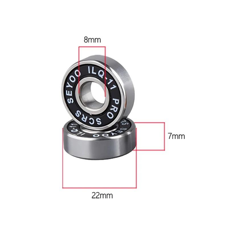 Precision 608 Skateboard Bearings ILQ‑11 High‑Speed Longboard Bearings for Smooth Drifting Cruising Skateboarding Accessories