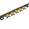 Ein Paar JDM Racing Style Kennzeichenhalter mit 5-Sterne-Design für amerikanische kanadische Autos SUVs LKWs Kennzeichenhalter Abdeckungen Rahmen 6