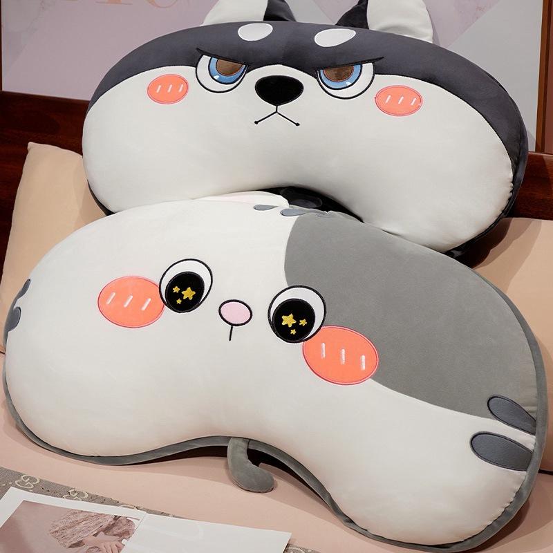 Cartoon Animal Rabbit Cat Bedside Cushion Pillow Bedroom Throw Pillow Girl Sleeping Bed Pillow Birthday Gift