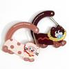 1Pcs Cartoon Cat Carabiner Acrylic Shaped Bag Keychain Cute Animal Backpack Charm Girls Aesthetic Climbing Hook Accessory