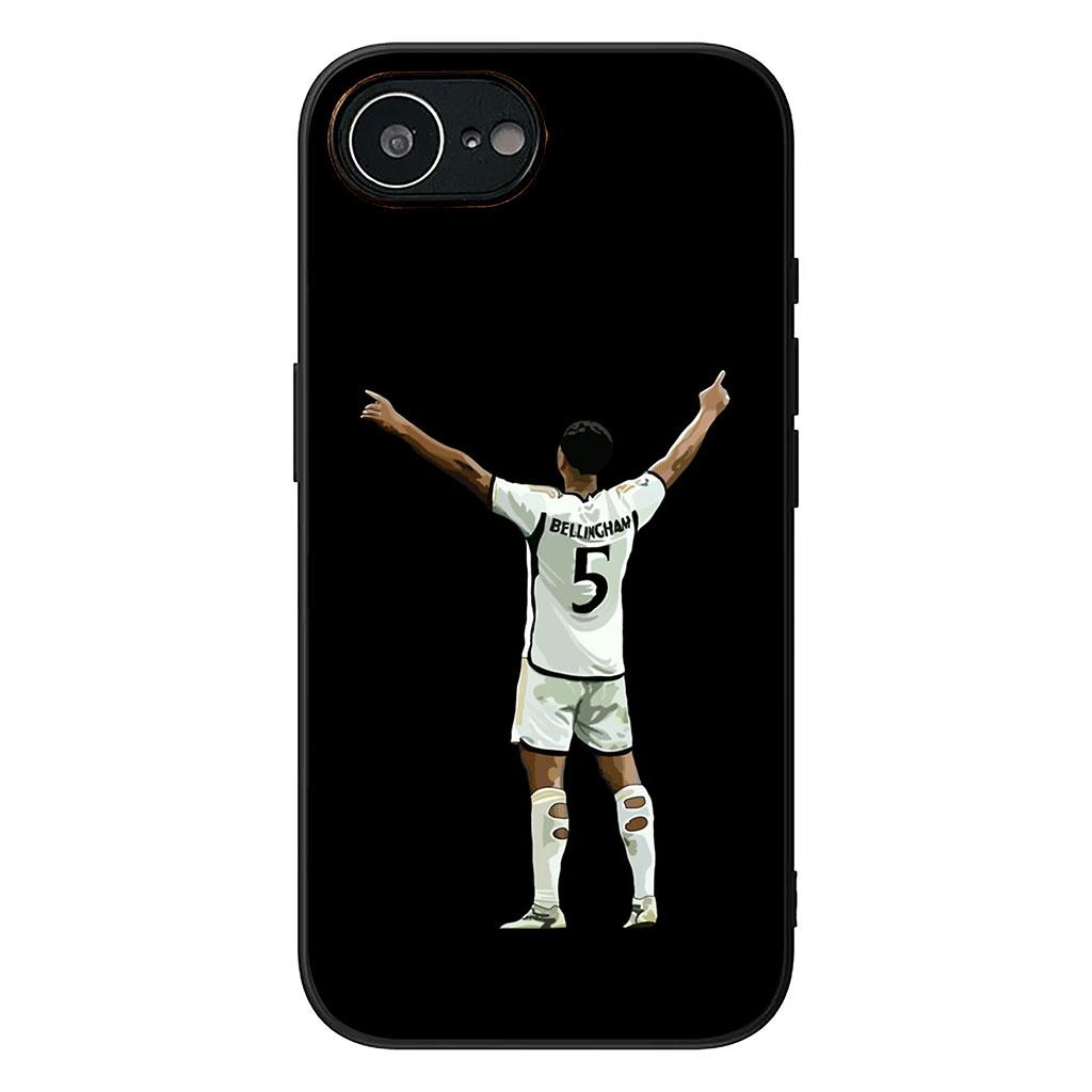 

Cover for Apple iPhone 16 15 14 Plus 13 12 Mini 17 Pro Max + ProMax 16E Air 16+ 15+ Phone Case Star No5 Football Soccer No 5 iPhone 15 Pro Max