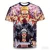Załoga Słomkowego Kapelusza zbiera się! T-shirt z trójwymiarowym nadrukiem na całej powierzchni z wieloma postaciami - Oddychający i spersonalizowany top z gadżetami anime