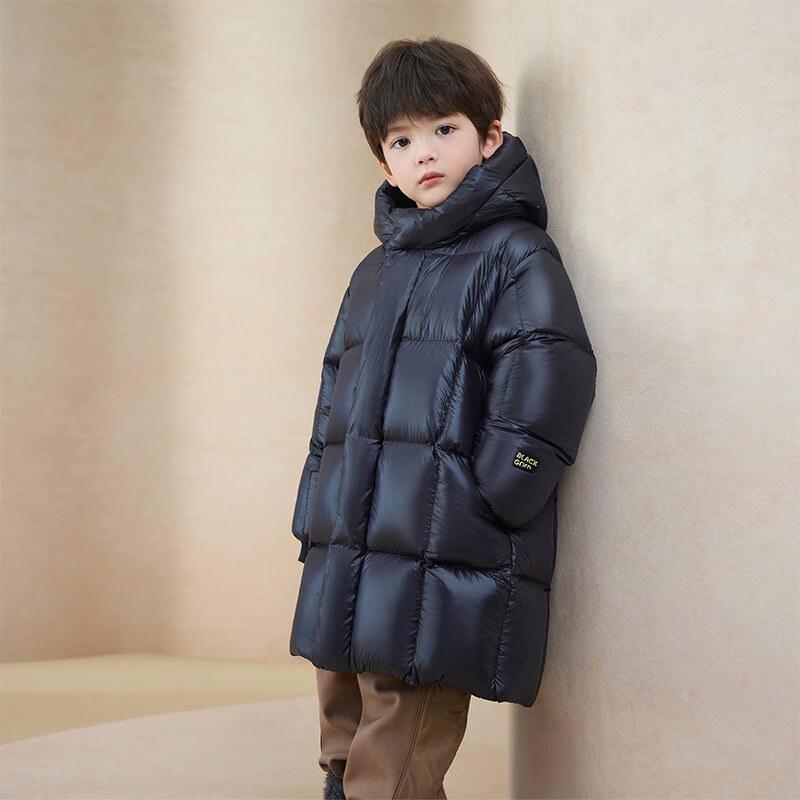Gaofeng Black Gold Kids' Long Puffer Goose Down Jacket 5.0