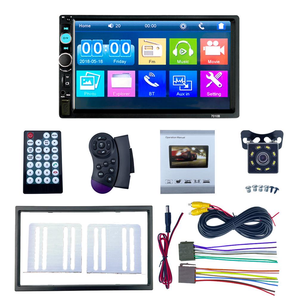 7-Inch Double Din Car Multimedia CarPlay Central Control Bluetooth Radio MP5 Player