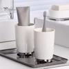 Bathroom Tumbler 300ml Toothbrush Cup Large Capacity Electroplating Thickened Letter Toothpaste Pattern Wide Caliber Household Holder for Home