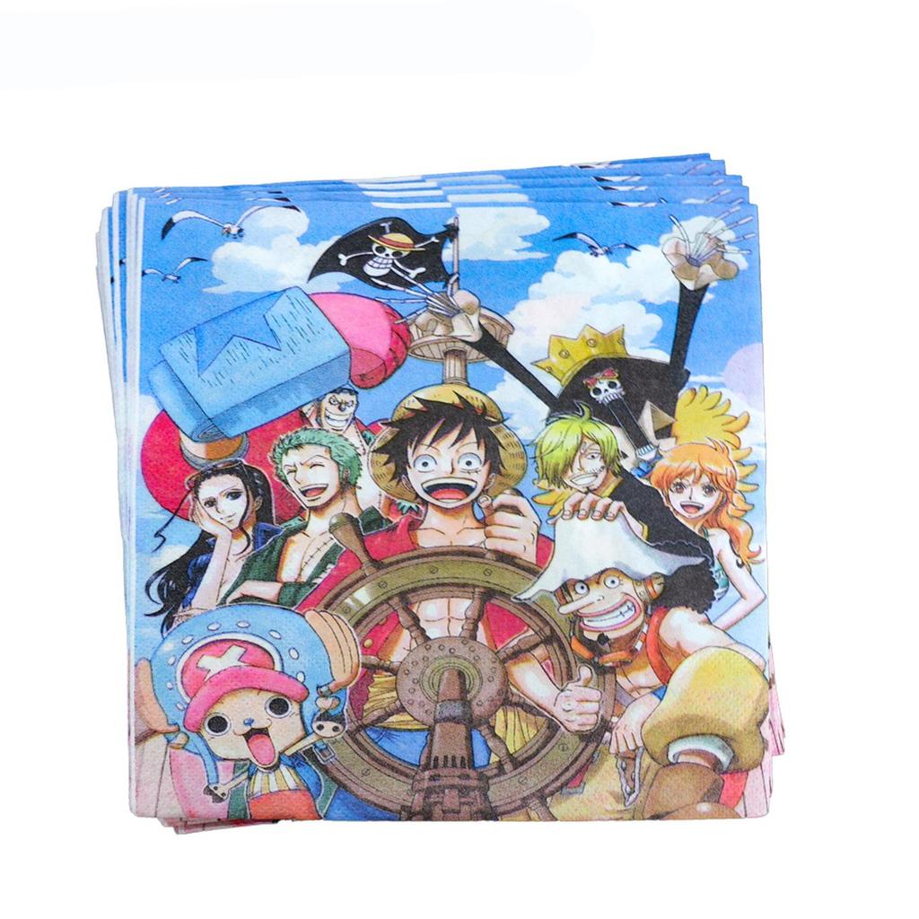 One Piece Birthday Party Supplies: Disposable Tableware Set & Decorations