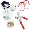 1 Set Grommet Eyelet Plier Set, Eyelet Hole Punch Pliers Kit With 100sets  Metal Eyelets, Grommet Tool Kit For Leather Craft