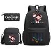 Three-piece Backpack Versatile High School Travel Bag