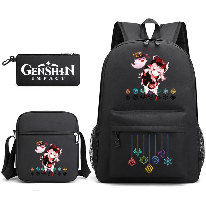 Three-piece Backpack Versatile High School Travel Bag