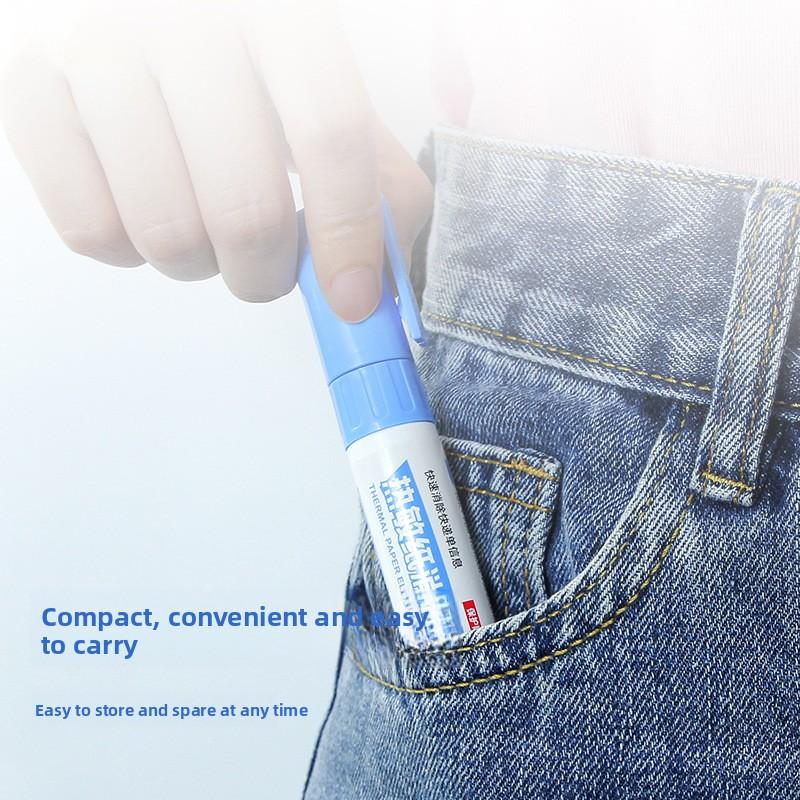 1PCS Thermal Paper Correction Fluid Express Applicator Privacy Handwriting Quick-drying Covering Fluid Correction Artifact Traceless Elimination Pen