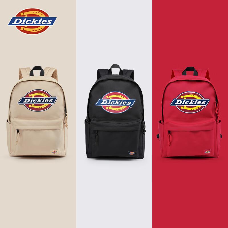 Dickies Backpack, Large Capacity, Travel Bag, Multiple Compartments, Laptop Bag, Khaki