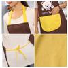 With Hand Towel Kitchen Apron Waterproof Restaurant Uniform Household Antifouling Apron  Barber