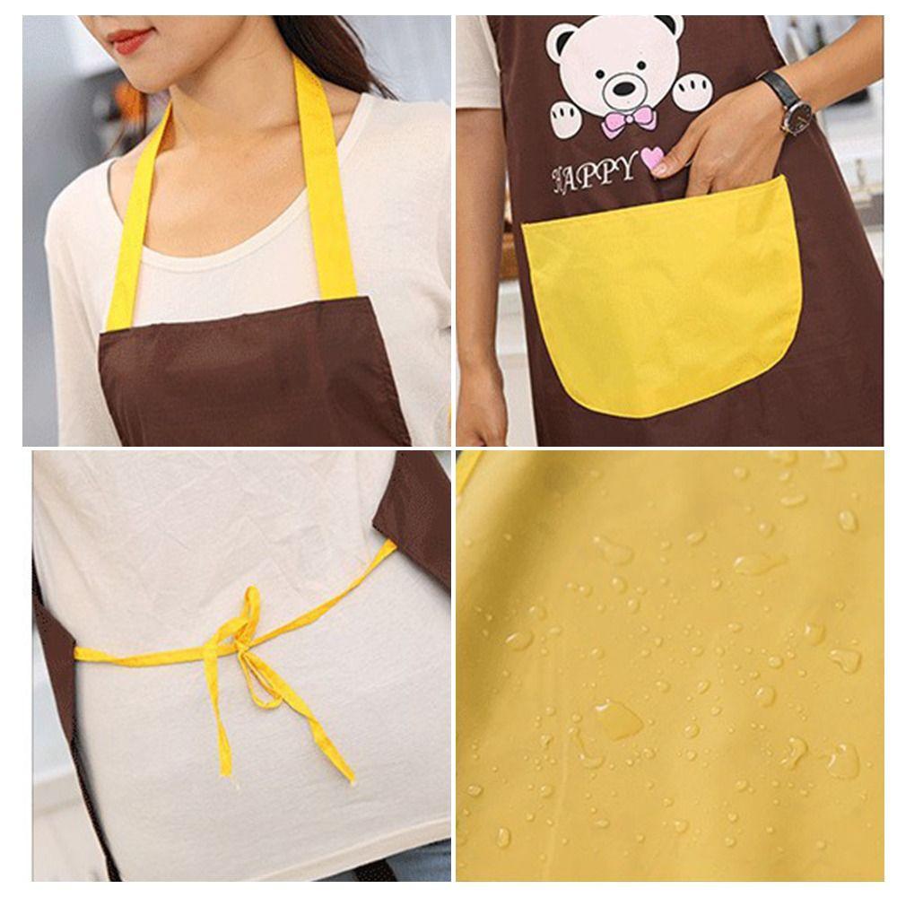 With Hand Towel Kitchen Apron Waterproof Restaurant Uniform Household Antifouling Apron  Barber