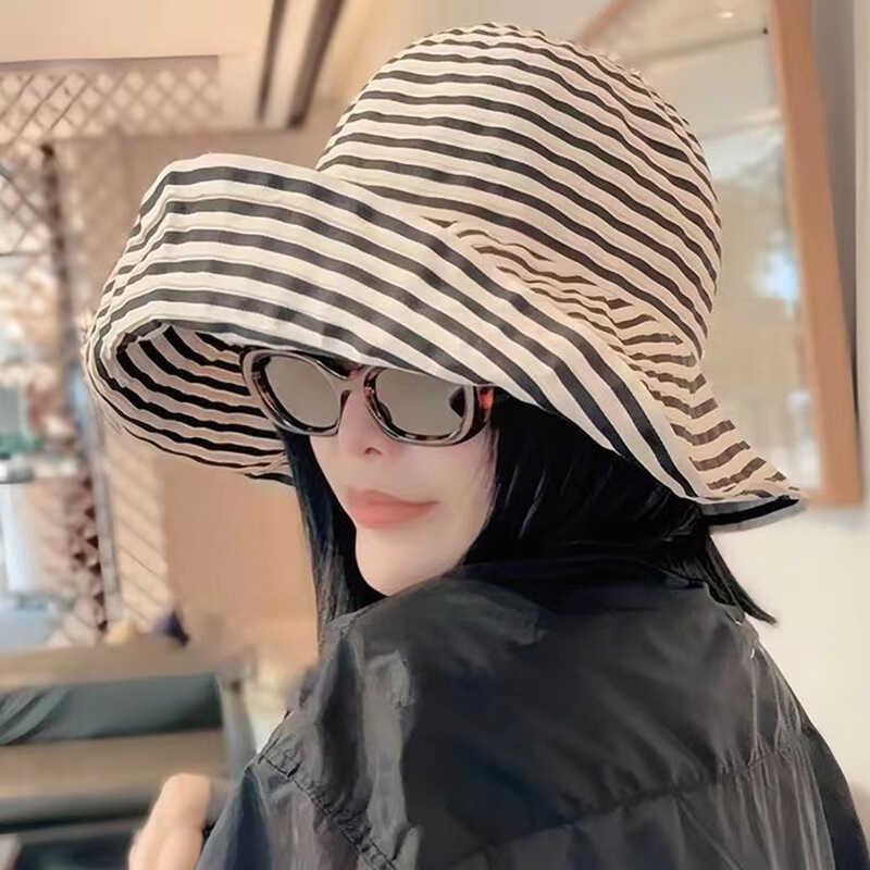 

Summer bucket hat women s new sunscreen hat fashion basin hat big head circumference summer sun hat big brim sun hat