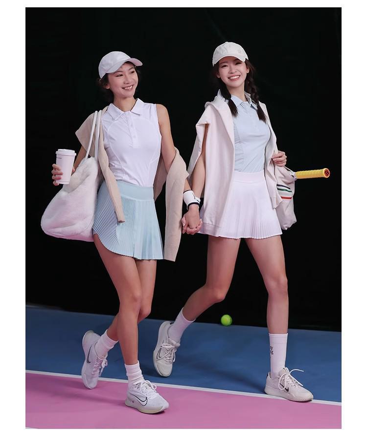 Women's Casual Sporty Pleated Skort - Breathable Tennis & Fitness Wear