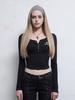Hilda Skull Button Top [Black]