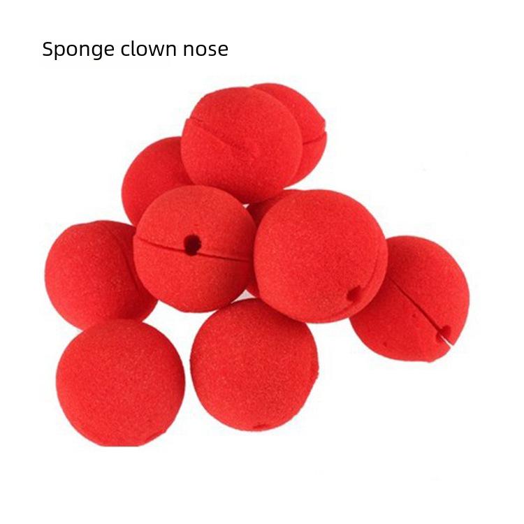 Recuzită cu burete pentru nas de clovn luminos pentru adulți și copii