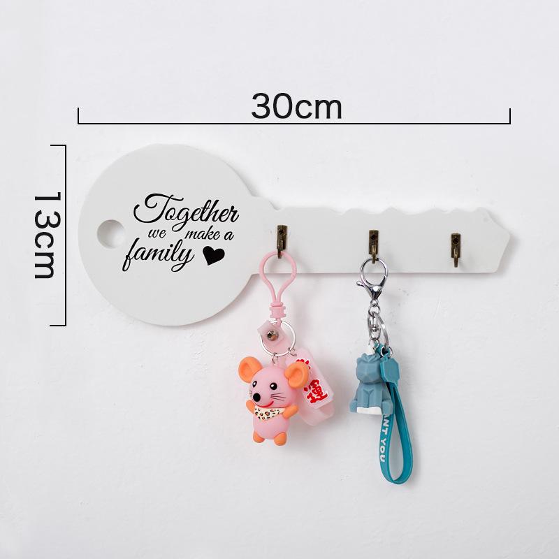 

Ретро креативные крючки для прихожей, дверной проем, декоративные вешалки для ключей, декоративные вешалки для прихожей и гостиной, подвесные крючки 30*13cm белый