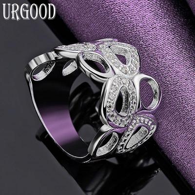 Inel oval cu zirconiu AAA din argint 925 Bijuterii de modă