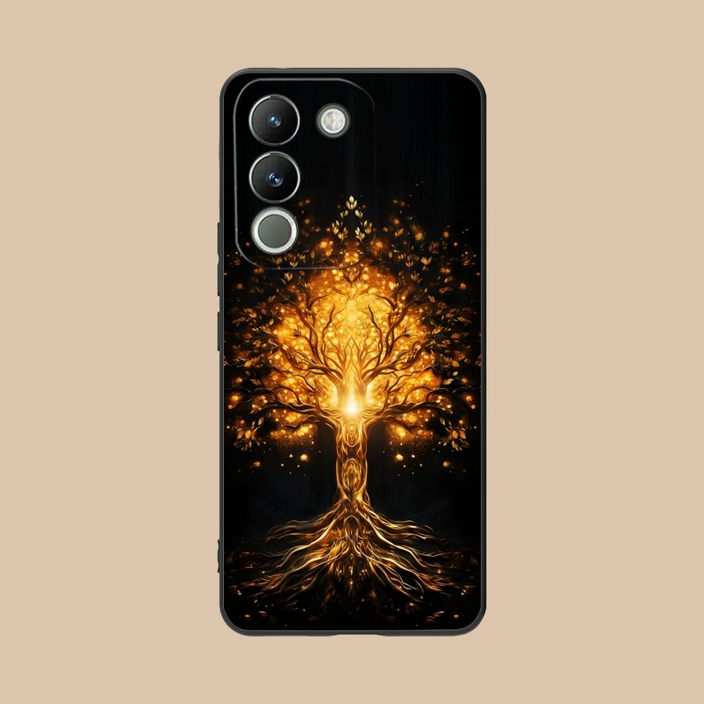 World Life Tree Mobile Phone Case for VIVO V60 V50 V40 V30 V29 V27 V25 V23 Pro Lite 5G Colorful Printing Cover Smartphone Pretty