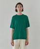 KNITTED Cool Summer Essential Round Short Sleeve Knit Tee Green