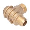 3 Port Air Compressor Check Valve Durable Brass Check Valve for Hydraulic Pneumatic System