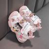 Cartoon Kids Sandals Toddlers Boys Girls Soft Sole Non-Slip Closed-Toe Beach Shoes With LED Lights