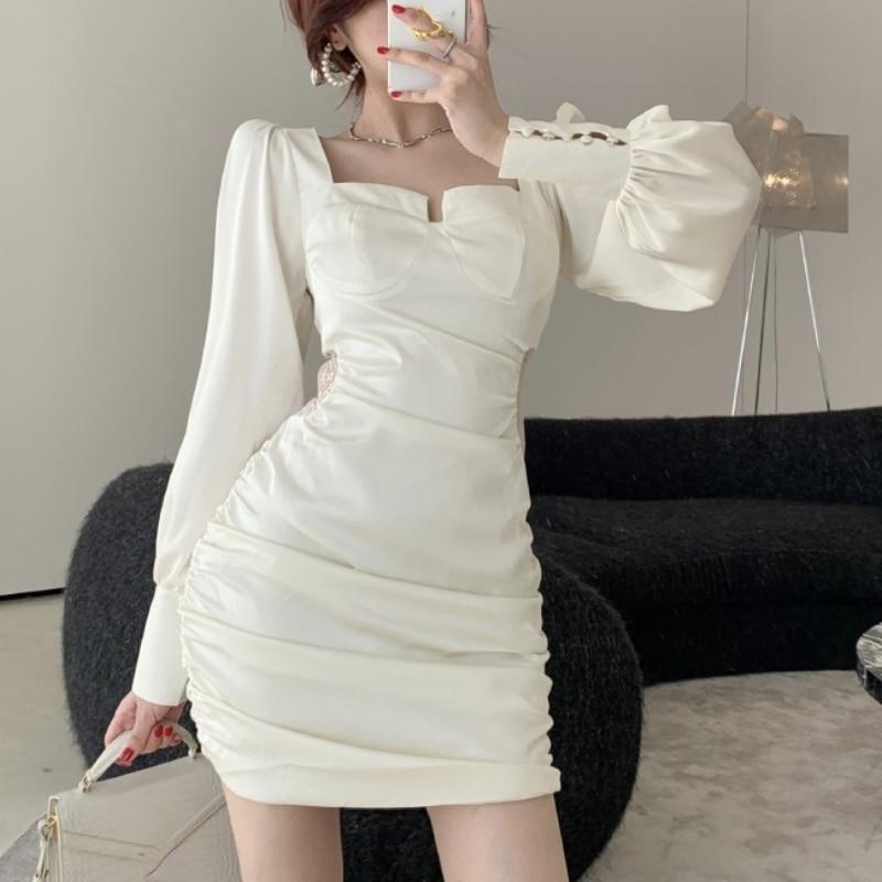 Kop Billigt Online Y2k Mini Dresses Women Casual One Piece Dress Korean Fashion Office Lady 21 Winter Puff Sleeve Solid Elegant Party Dress Chic Till Ett Lagt Pris Pa Joom Butik
