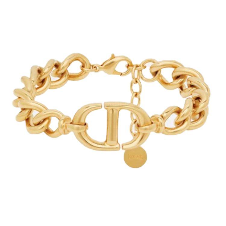 Dior Women's Cd Navy Metal Bracelet Accessories Metallic B1271cdnmt-D300