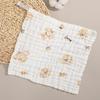 Cartoon Soft Absorbent 6-Layer Children's Gauze Bath Towel - Pure Cotton Baby Washcloth
