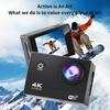 4K Ultra HD Action Camera - Mini Waterproof Sports Cam with WiFi, Outdoor DV Recorder