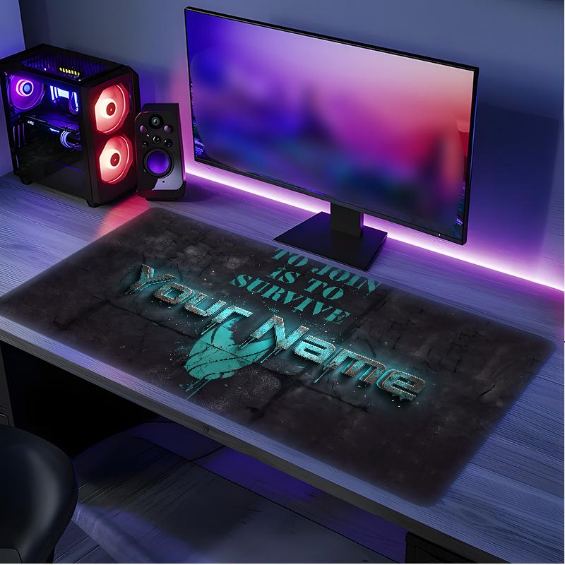 Unitology (1) Custom Name Mouse Pad Non‑Slip Mousepad for Office Gaming Desk Custom Gift for Men Women