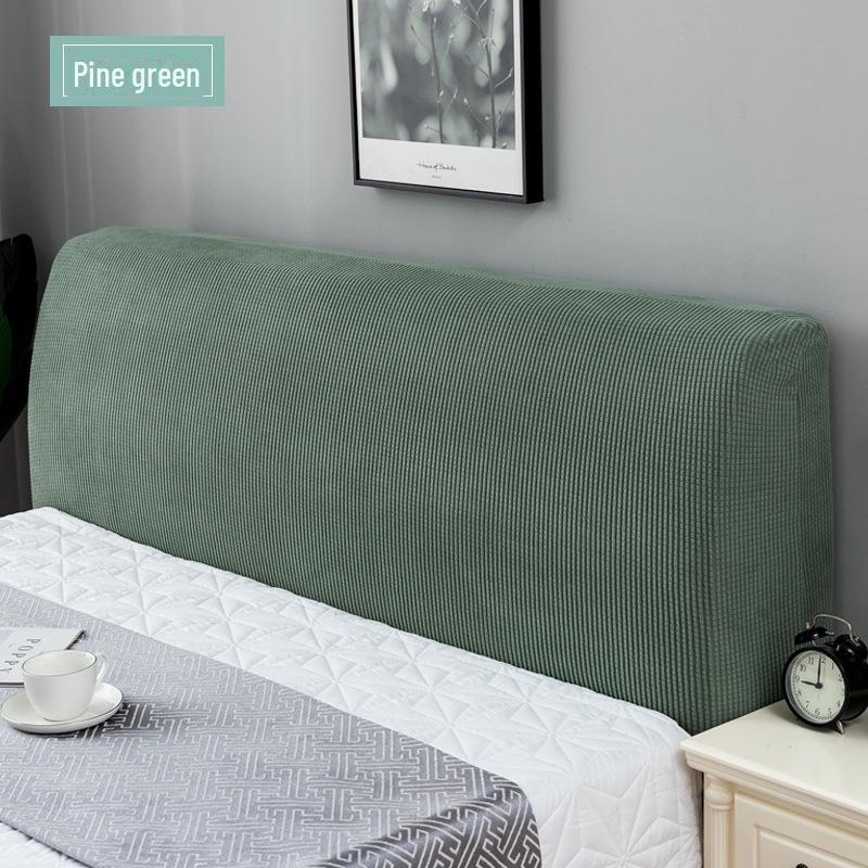 European-Style Elastic Dust-Proof Bed Head Cover – Universal Fit, Soft Protective Cover for Wooden Bed Headboards