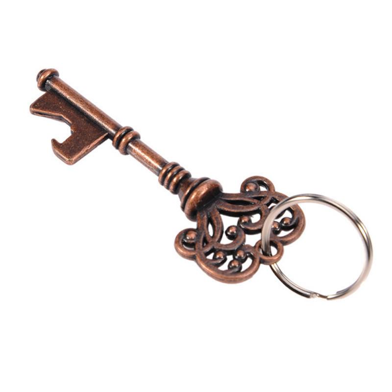 Vintage Key Shaped Bottle Opener for Wedding Favors Shiny Decoration