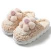 Cotton Slippers Autumn and Winter Cartoon Stepping On Shit Feeling Indoor Dormitory Warm Velvet Soft Thick Bottom Couple Hair Slippers