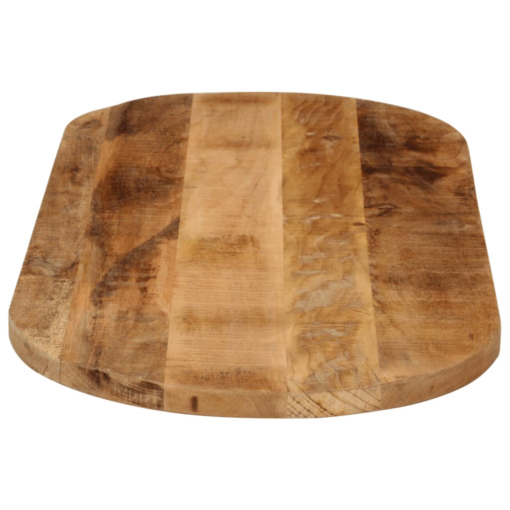Vidaxl Blat Stołu, 120X60X3,8 Cm, Owalny, Lite Surowe Drewno Mango