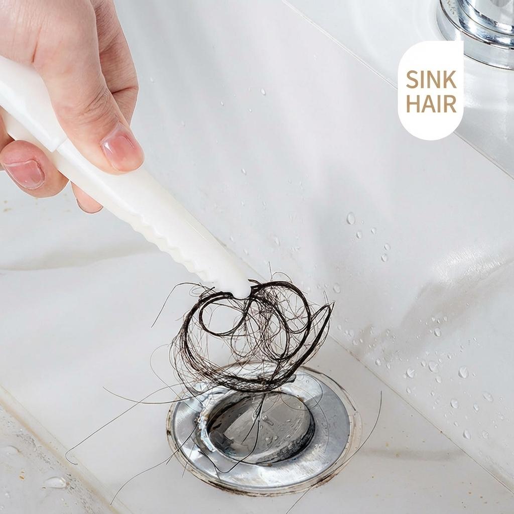 Bathroom Drain Hair Removal Tool Cute Duck Shape Anti Clogging Cleaning Pliers with Slip Resistant Handle for Shower Sink