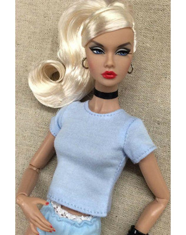 Pure Color Doll T-shirt for Blythe Doll Clothes Base Shirt Top Clothes For Azone Momoko Doll Clothes 1/6 Doll Accessories