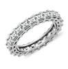 Fine Engagement Eternity Promise Ring AAAAA Zircon 925 Sterling Silver Statement Wedding Band Rings for women men Jewelry Gift