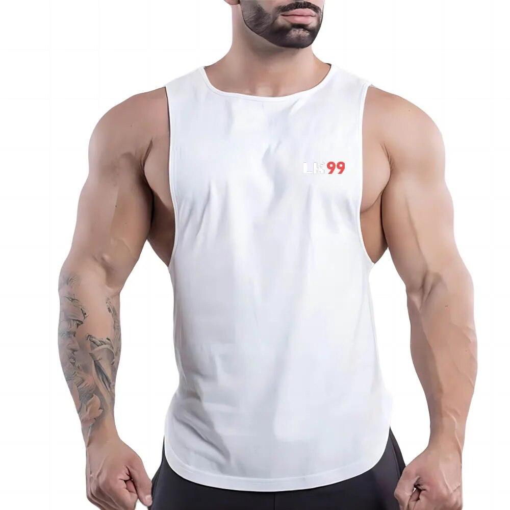 Summer Adult Men'S Fitness Outdoor Crew-Neck Vest Superconductor Pattern 2d Printed Breathable Multi-Color Sleeveless Shirt