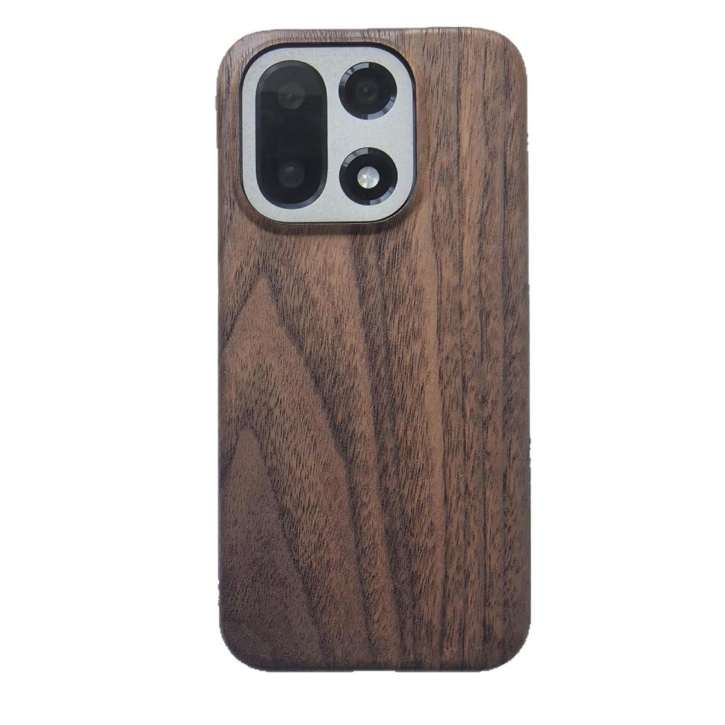 OnePlus 15 MagSafe-Compatible Wooden Magnetic Wireless Charging Car Phone Case