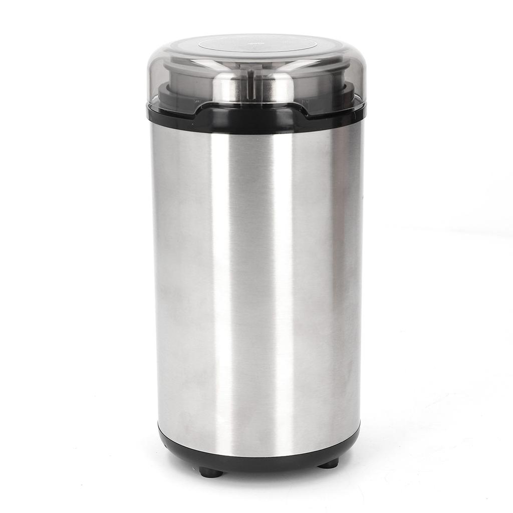 Elektrische Kaffeemühle 304 Edelstahlmesser Kaffeebohnen Mahlwerk 200W mit transparentem Deckel