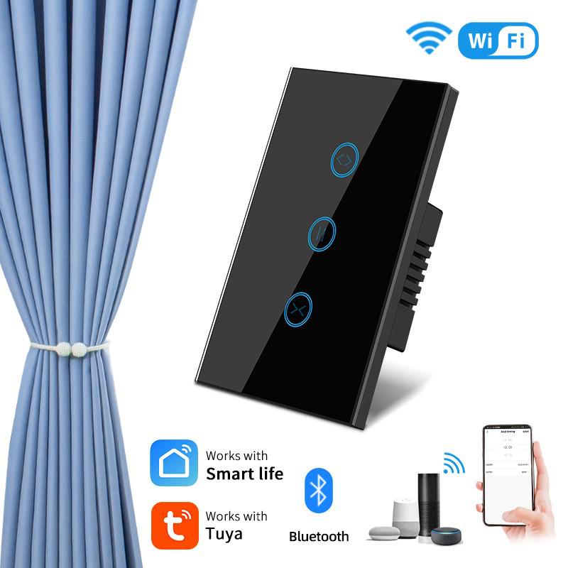 US Standard Smart Curtain Motor Touch Switch with ALEXA Voice Control