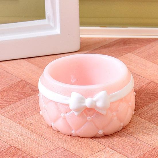 Mini Resin Artificial Flower Miniature Dollhouse Flower Accessories Tiny Potted Plants Ornament for Micro Landscape Doll House Fairy Garden