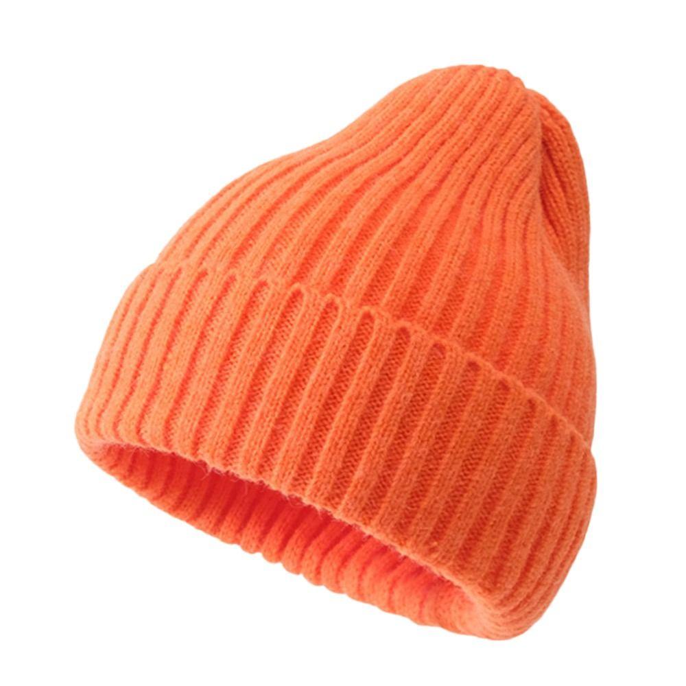 Thick Woolen Hat Soft Slouchy Bonnet Fashion Ski Hats for Men Women